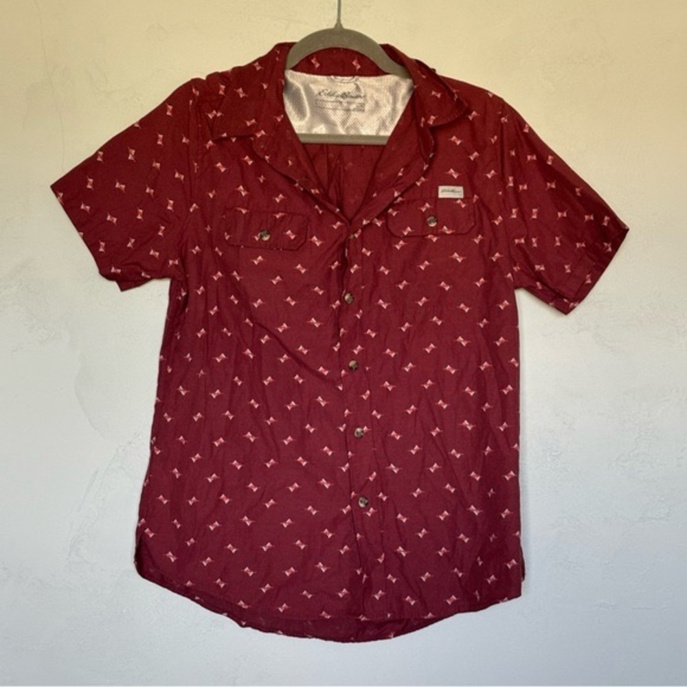 Eddie Bauer Outdoor 5 LLC Short Sleeve Button Down Activewear Shirt